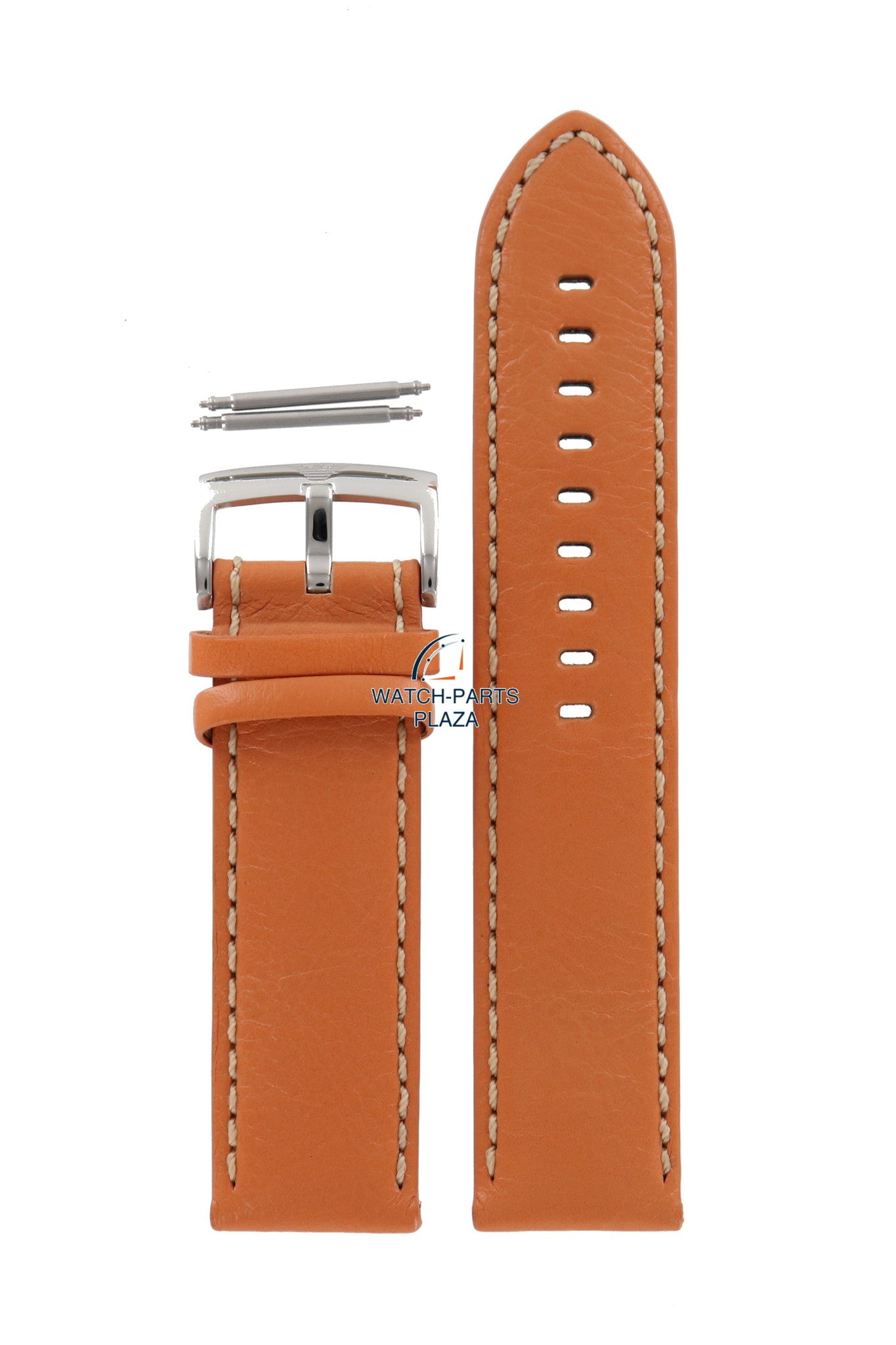 Watch Band AR5814 Emporio Armani orange leather strap 23mm original XL - series - Watch Plaza