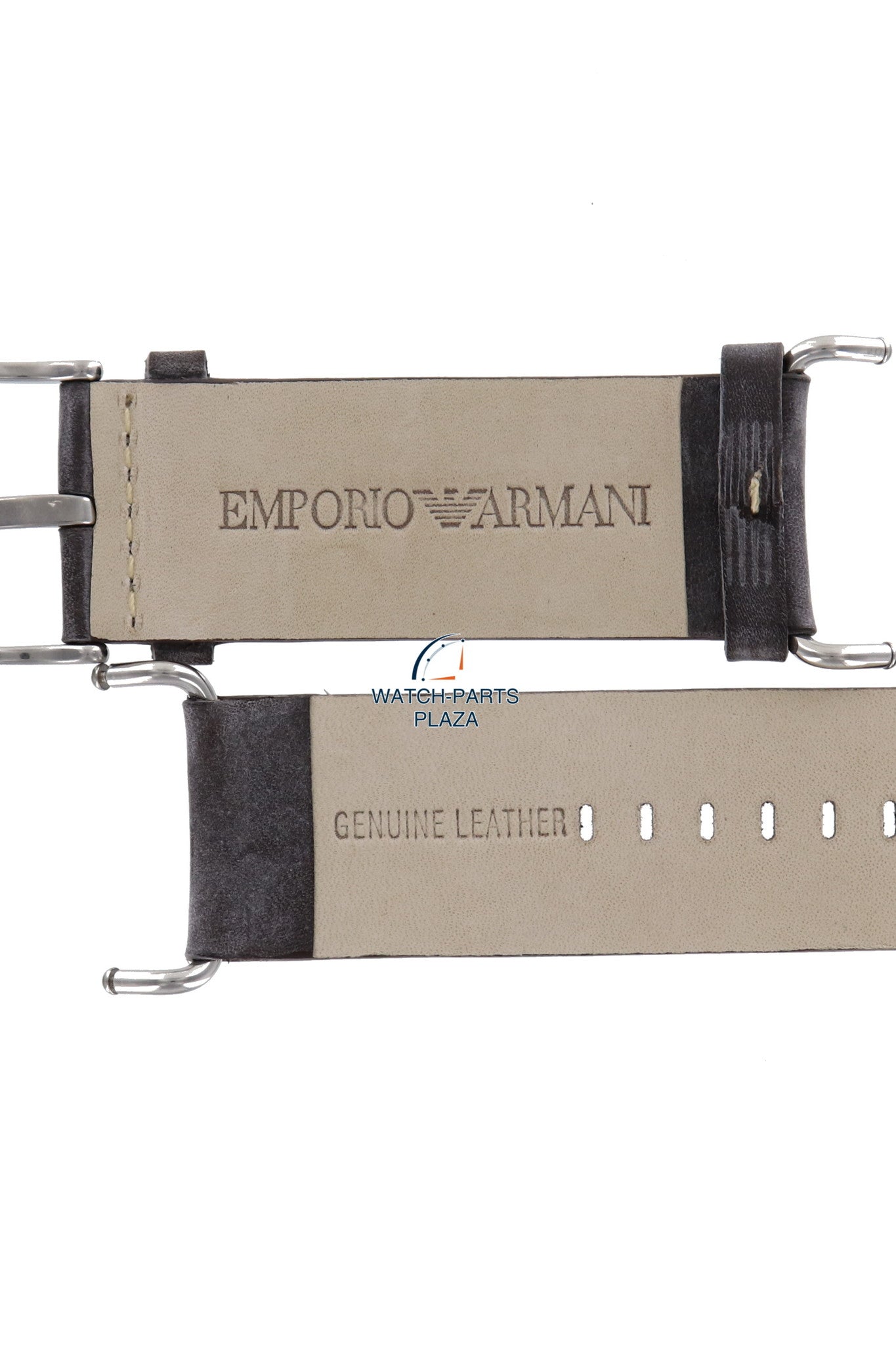 Watch Band AR5901 Emporio Armani brown leather strap 30mm - Watch Plaza