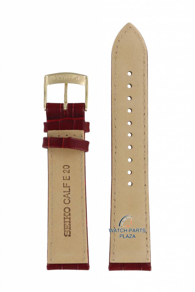 Watch Band Brown for Seiko SGEH44, SGN014, SUR026 Strap 7N42 0FW0, 0GE0, 6N76 - 00C0 - Watch Plaza