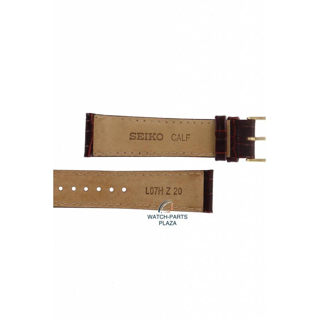 Watch Band Brown Leather for Seiko SRP770 / SRPA28 Strap 4R35 - 00P0 / 00Z0 20mm Gold Buckle - Watch Plaza