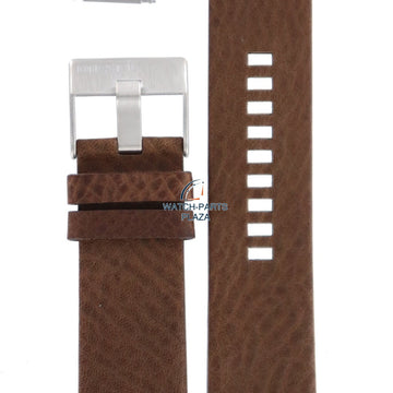 Watch Band Diesel Cliffhanger DZ1090 / DZ1123 brown leather strap 18mm genuine - Watch Plaza