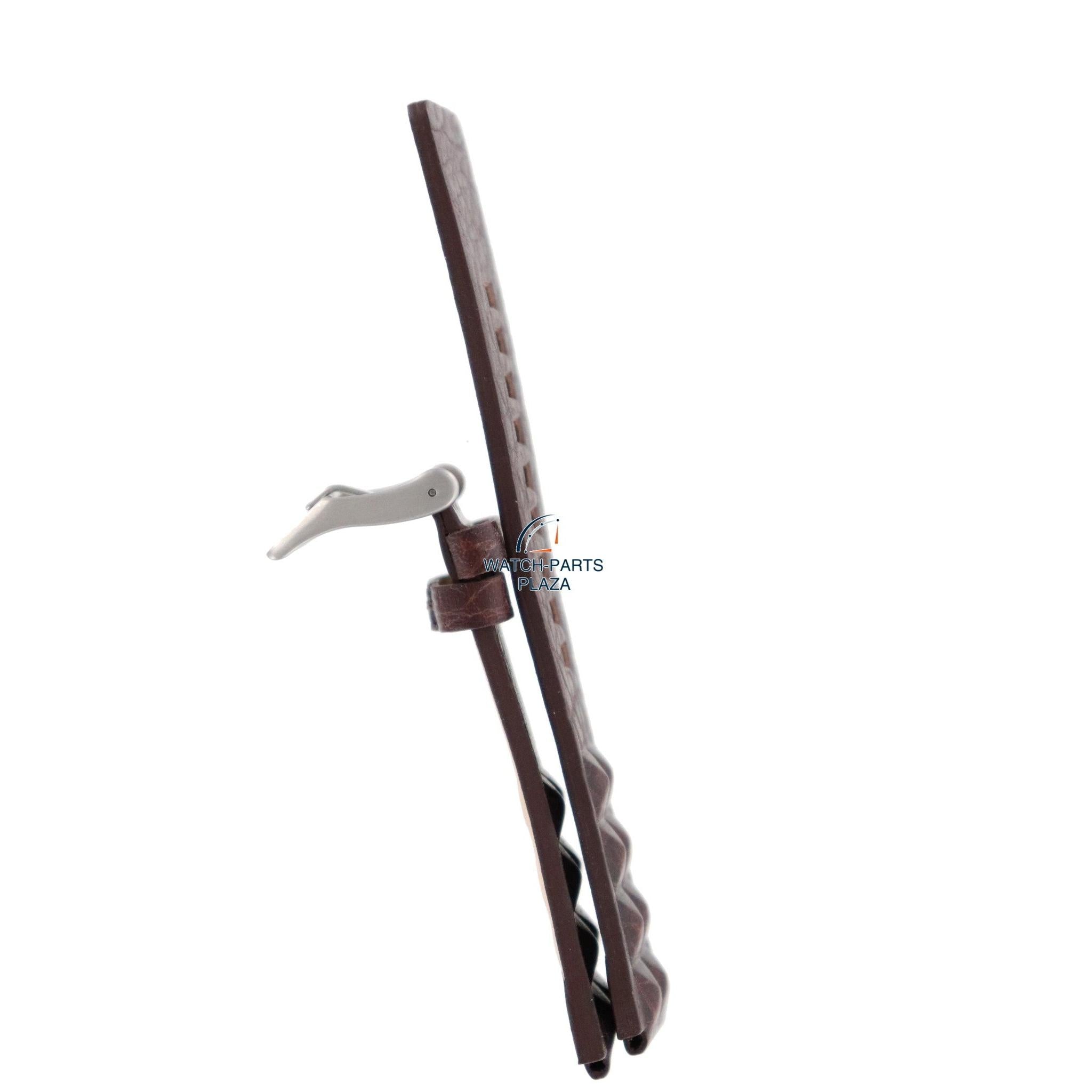 Watch Band Diesel DZ1105 brown leather strap 18mm original - Watch Plaza