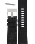 Watch Band Diesel DZ1269 black leather strap 26mm original - Watch Plaza