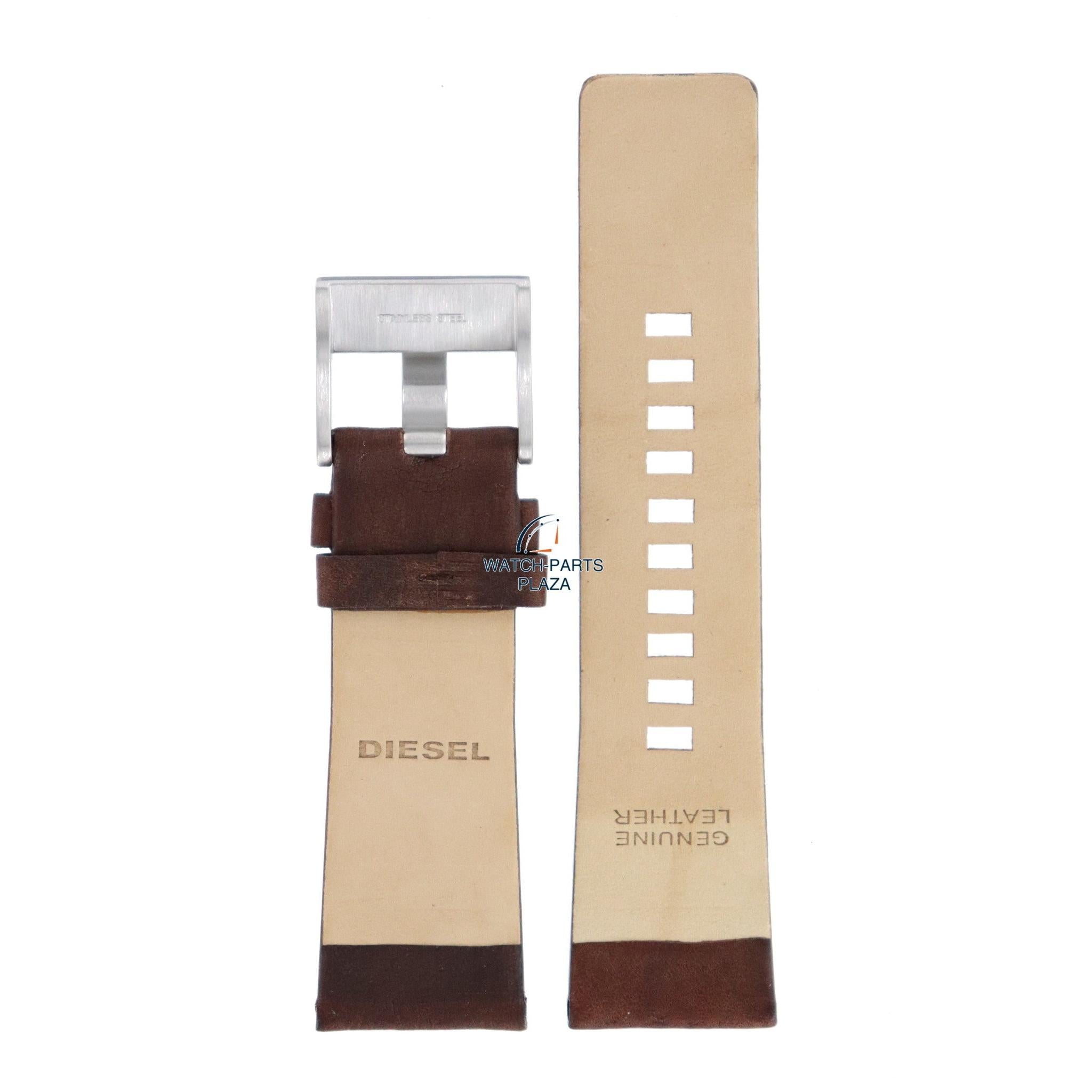 Watchband for Diesel DZ1399 brown leather 27mm