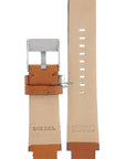 Watch Band Diesel DZ2045 light brown leather strap 18mm original - Watch Plaza