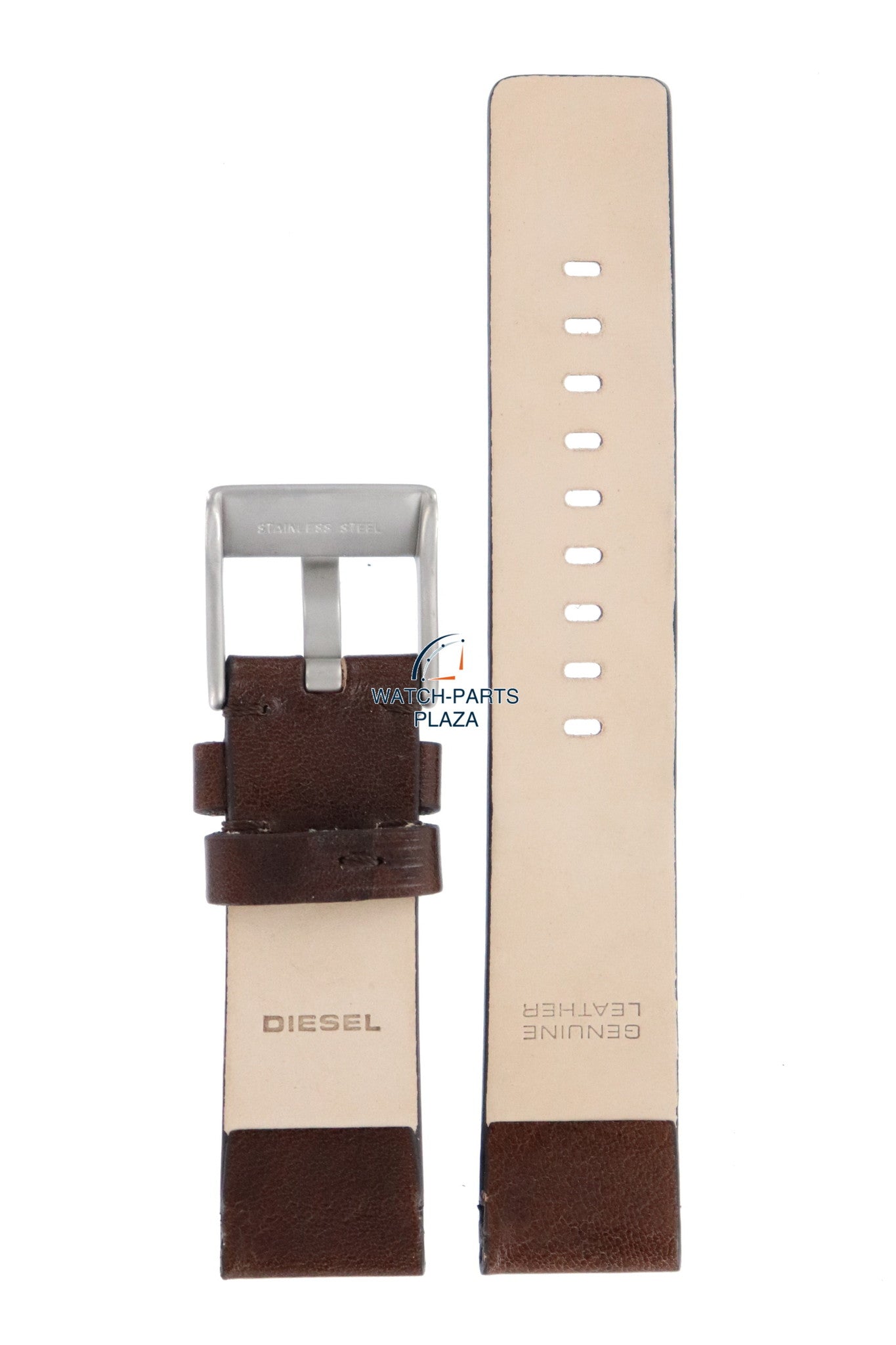 Watch Band Diesel DZ2088 brown leather strap 26mm original - Watch Plaza