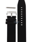 Watch Band DKNY NY2020 black leather strap 24mm genuine - Watch Plaza