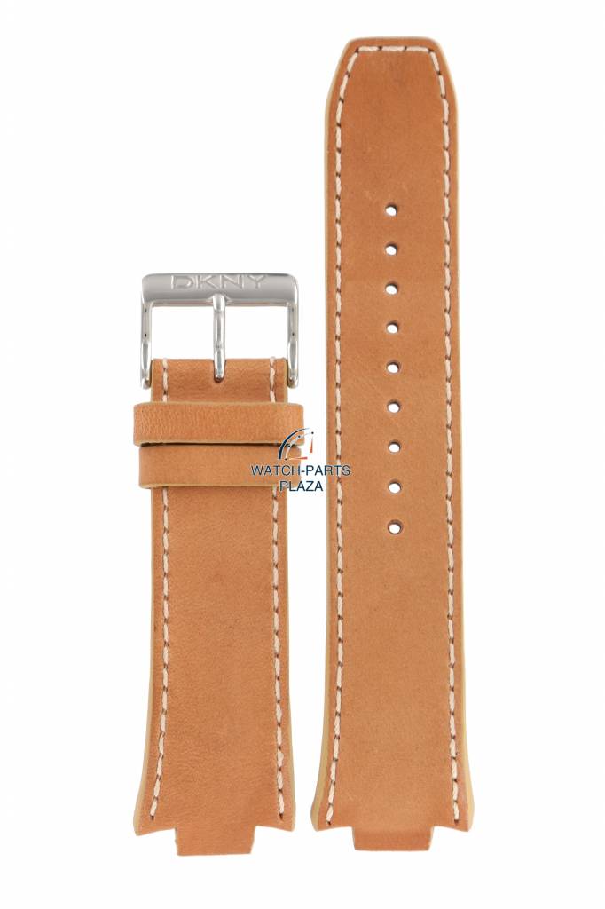 Watch Band for DKNY NY1106 Light Brown Leather Strap NY 1106 12mm - Watch Plaza