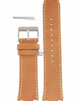 Watch Band for DKNY NY1106 Light Brown Leather Strap NY 1106 12mm - Watch Plaza