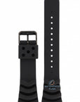 Watch Band for Seiko 5 Sports SNZG87, SRPA11 Black Strap 22mm 7S36 03P0, 4R36 04Z0 - Watch Plaza