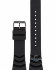 Watch Band for Seiko 5 Sports SNZG87, SRPA11 Black Strap 22mm 7S36 03P0, 4R36 04Z0 - Watch Plaza