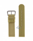 Watch Band for Seiko 7S36 - 03J0 Canvas Military Band 22mm SNZG07 4A214JL Beige / Green Nylon - Watch Plaza