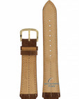 Watch Band for Seiko 8M25 - 7100, 5M22 - 6B00 Brown Leather Strap 17mm Moonphase SDT112 - Watch Plaza