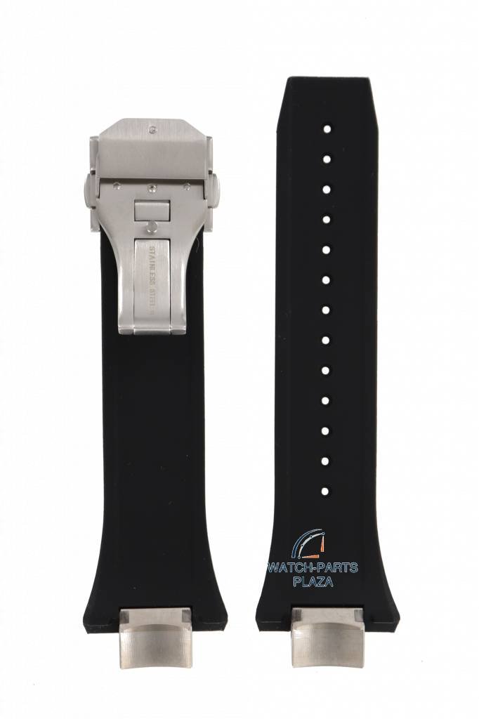 Watch Band for Seiko Astron GPS Solar SSE167, SSE169 Black Strap 8X53 - 0BB0 14mm Astron - Watch Plaza