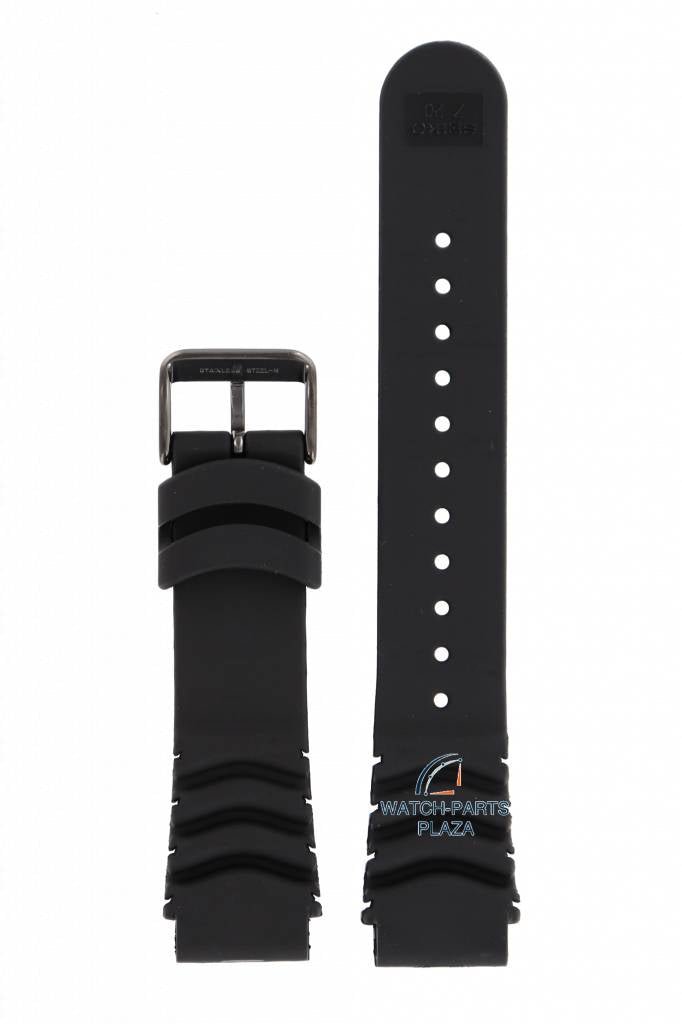 Watch Band for Seiko Kinetic SKA427, SKA579 Black Strap 20mm 5M62 - 0BL0 5M82 - 0AF0 - Watch Plaza