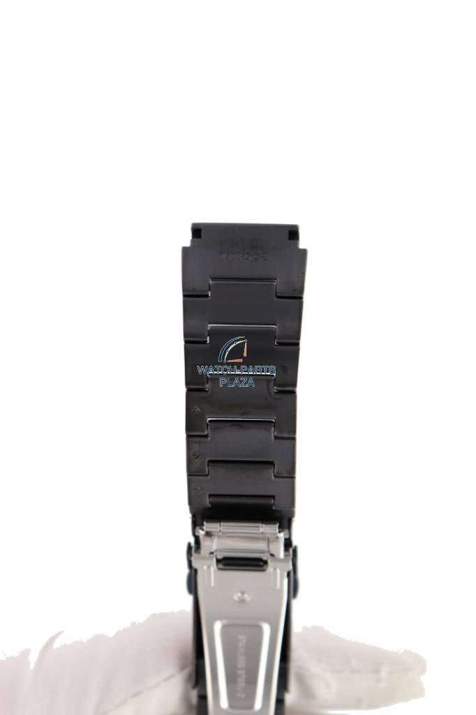 Watch Band for Seiko Monster 20mm black PVD Steel Bracelet 49X8 GGZ 4R36, 7S26 & 7S36 - Watch Plaza