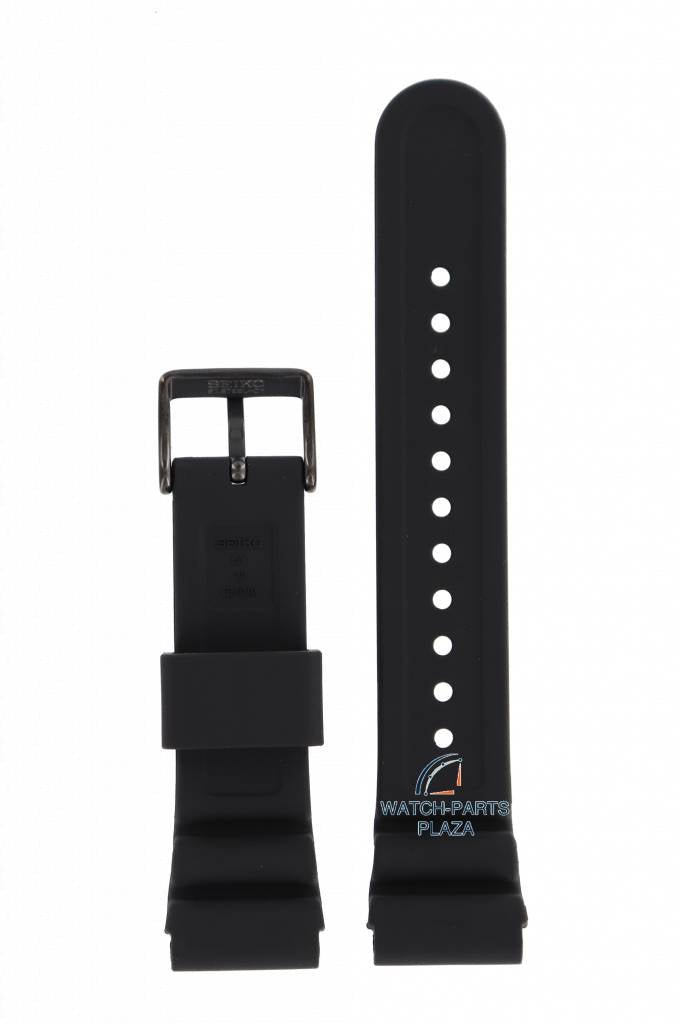 Watch Band for Seiko Prospex Solar SBDL38, SBDN028 Black Strap V175 - 0DT0, V147 0BB0 - Watch Plaza