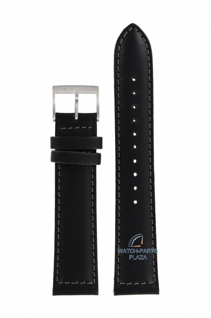 Watch Band for Seiko SGAE05 / SND281 Black Strap 7N42 - 0BF0, 7T92 - 0CZ0 - W 20 mm - Watch Plaza