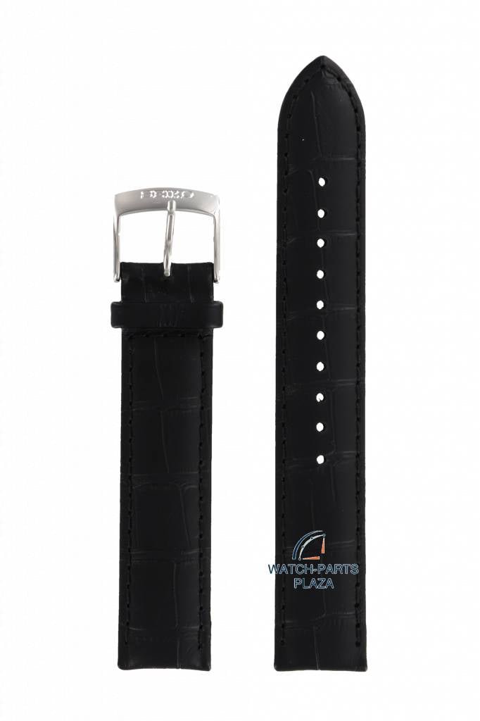 Watch Band for Seiko SGEF87 Black Leather 7N42 - 0FG0 Strap L07K H 18 mm - Watch Plaza