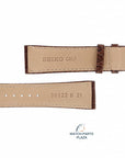 Watch Band for Seiko SRP024K1 Strap 4R15 - 00C0 Brown Croco Leather 30122 B 21 mm - Watch Plaza