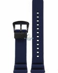 Watch Band for Seiko SRPD09K1 Prospex 4R35 - 01X0 22mm dark blue strap Save The Ocean - Watch Plaza