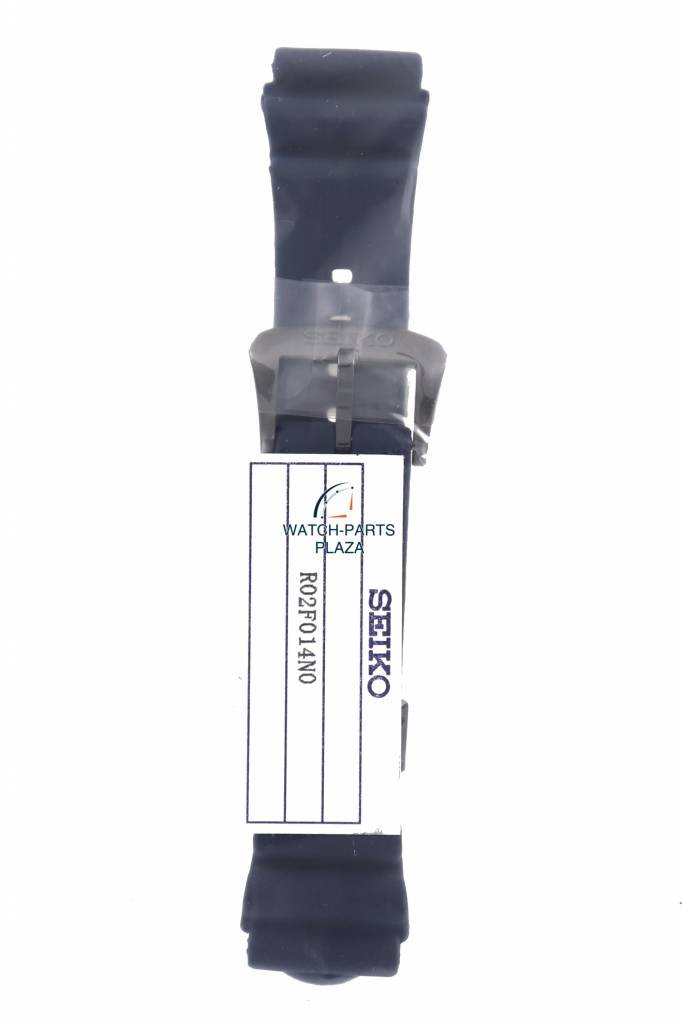 Watch Band for Seiko SRPD09K1 Prospex 4R35 - 01X0 22mm dark blue strap Save The Ocean - Watch Plaza