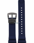 Watch Band for Seiko SRPD09K1 Prospex 4R35 - 01X0 22mm dark blue strap Save The Ocean - Watch Plaza