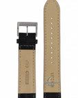 Watch Band for Seiko SSC223 Solar Black Leather Strap V175 - 0CH0 LOBC H 21 mm - Watch Plaza