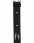 Watch Band Fossil Big Tic JR8200 Black Leather Strap 20mm Flame - Watch Plaza