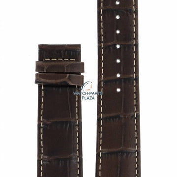 Watch Band GC Sports X72026G1S / X10001G1S brown genuine leather strap 22mm - Watch Plaza