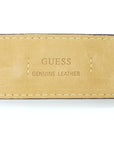 Watch Band Guess I12541L2 Black Genuine Leather Strap 35mm - Swarovski Crystals - Watch Plaza