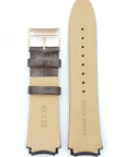 Watch Band Guess Rigor W0040G3 Brown Genuine Leather Strap 22mm original - Watch Plaza