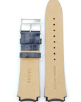 Watch Band Guess Rigor W0040G7 Blue Genuine Leather Strap 22mm original - Watch Plaza