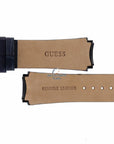 Watch Band Guess Rigor W0040G7 Blue Genuine Leather Strap 22mm original - Watch Plaza