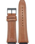 Watch Band Guess Rigor W0040G8 Brown Genuine Leather Strap 22mm black buckle - Watch Plaza