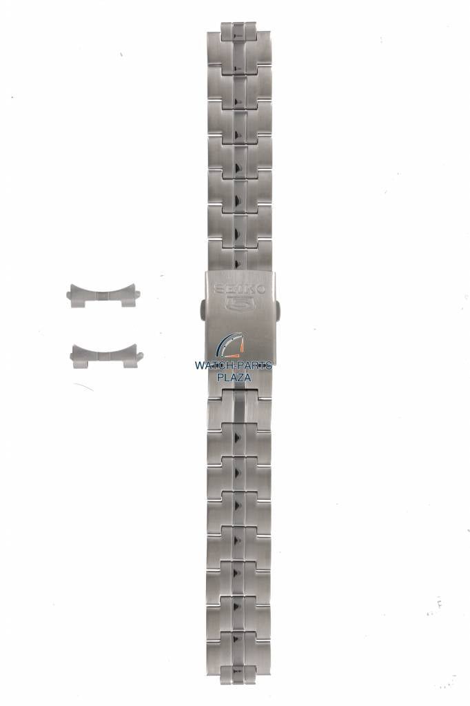 Watch Band Seiko 5 Sports 7S26 - 02J0 / 7S26 - 03S0 stainless steel strap 18mm 3303 - Watch Plaza