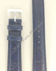 Watch Band Seiko 7T32 - 6G10 Blue Leather Strap 18mm 7T32 Original SDW633P1 - Watch Plaza