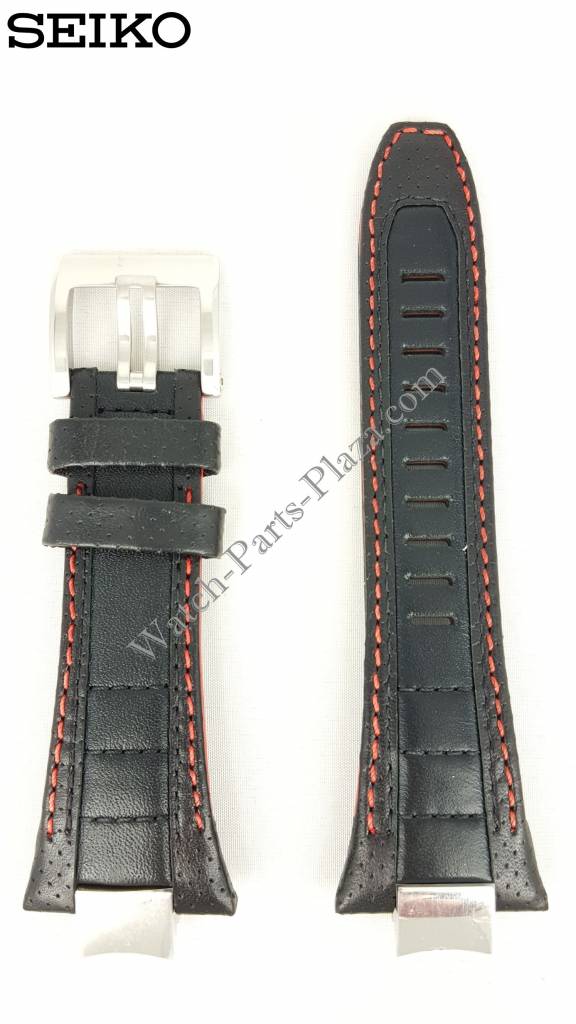 Watch Band Seiko 7T86 - 0AB0 / 7T62 - 0KL0 Strap 4A1R1 B 14mm SNAE07 SPC047 SNAD23 Sportura - Watch Plaza