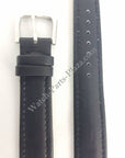 Watch Band Seiko 8M25 - 7030 Magic Hands Sport 18mm black leather strap - Watch Plaza