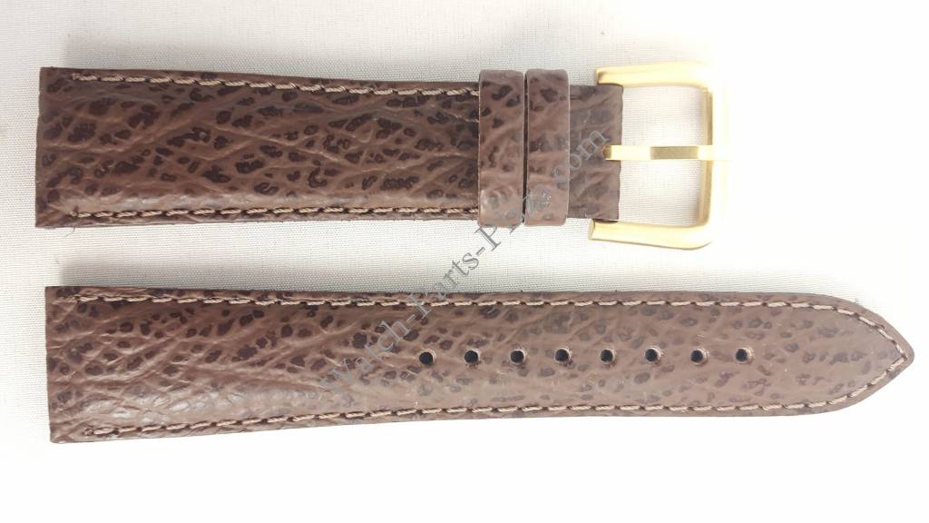 Watch Band Seiko Aeromaster 5Y23 6150 SQ Sports 150 Brown Leather Strap 20mm - Watch Plaza