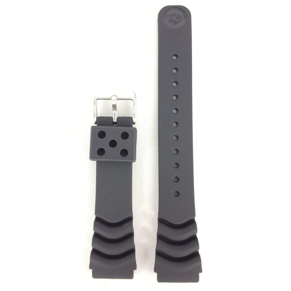 Watch Band Seiko Diver Black Monster Rubber Z 20 mm SKX779 Strap 7S26 - 0350 SKXA37 - Watch Plaza