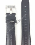 Watch Band Seiko Prospex SUN053P1 Black Leather Strap L0E8 B 24 mm 5M85 - 0AE0 - Watch Plaza