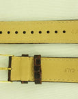 Watch band Seiko SMY110 Brown leather strap 4A0V1 B 20mm gold clasp 5M63 - 0AF0 - Watch Plaza