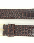 Watch band Seiko SMY110 Brown leather strap 4A0V1 B 20mm gold clasp 5M63 - 0AF0 - Watch Plaza