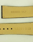 Watch band Seiko SMY110 Brown leather strap 4A0V1 B 20mm gold clasp 5M63 - 0AF0 - Watch Plaza