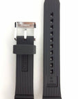 Watch Band Seiko SNDX55P1 Black Sillicon Strap 7T92 - 0PJ0 18mm Genuine - Watch Plaza