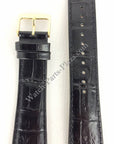 Watch Band Seiko Solar SUP880P1 Black Leather Strap 23mm LOCZ V115 - 0BC0 - Watch Plaza