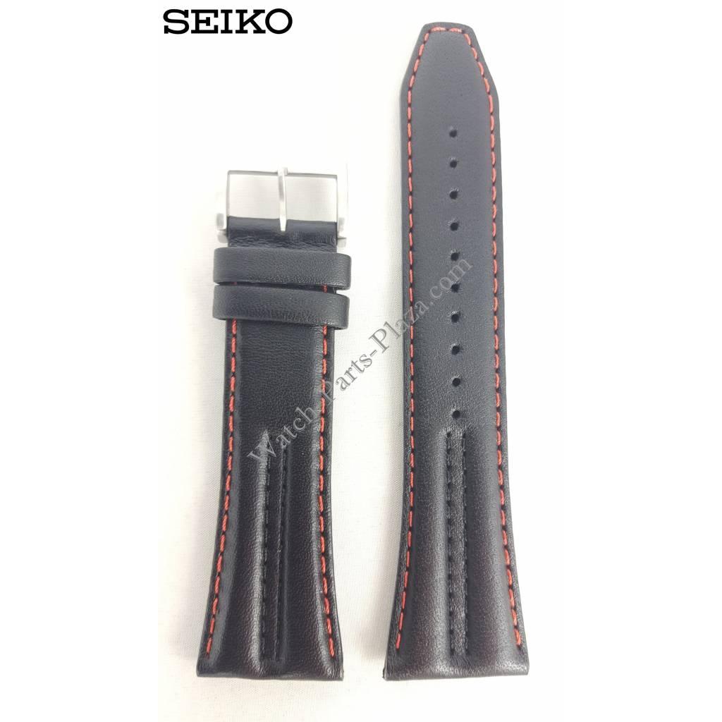 Watch Band Seiko SPC033 Motor Sports Leather SPC037 Strap 7T82 - 0AL0 26mm - Watch Plaza