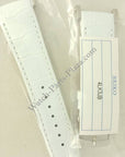 Watch Band Seiko Sportura Ladies SND889P1 White Leather Strap 7T92 - 0HP0 20mm - Watch Plaza