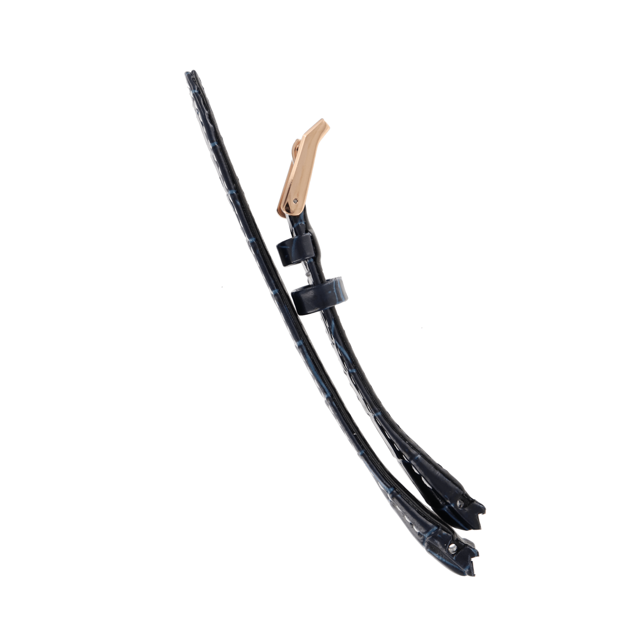 Watch Band Seiko Sportura SNP064 blue leather strap 7D48 - 0AK0 gold buckle 21mm L01M - Watch Plaza